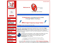 Tablet Screenshot of pjelectronics.com